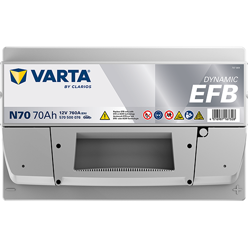 Varta Dynamic EFB Start And Stop N70 12V 70AH 570500076