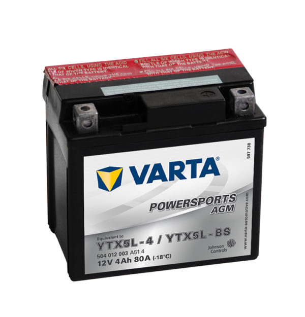 Varta Agm YTX5L-BS (YTX5L-4) 504012003