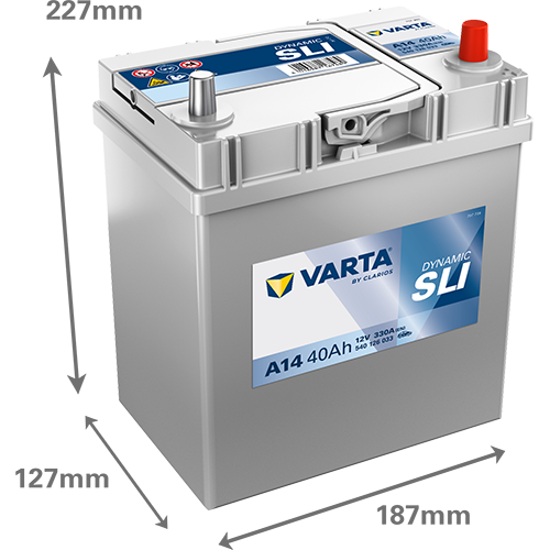 Varta Dynamic SLI A14 12V 40Ah 540126033 - immagine 2