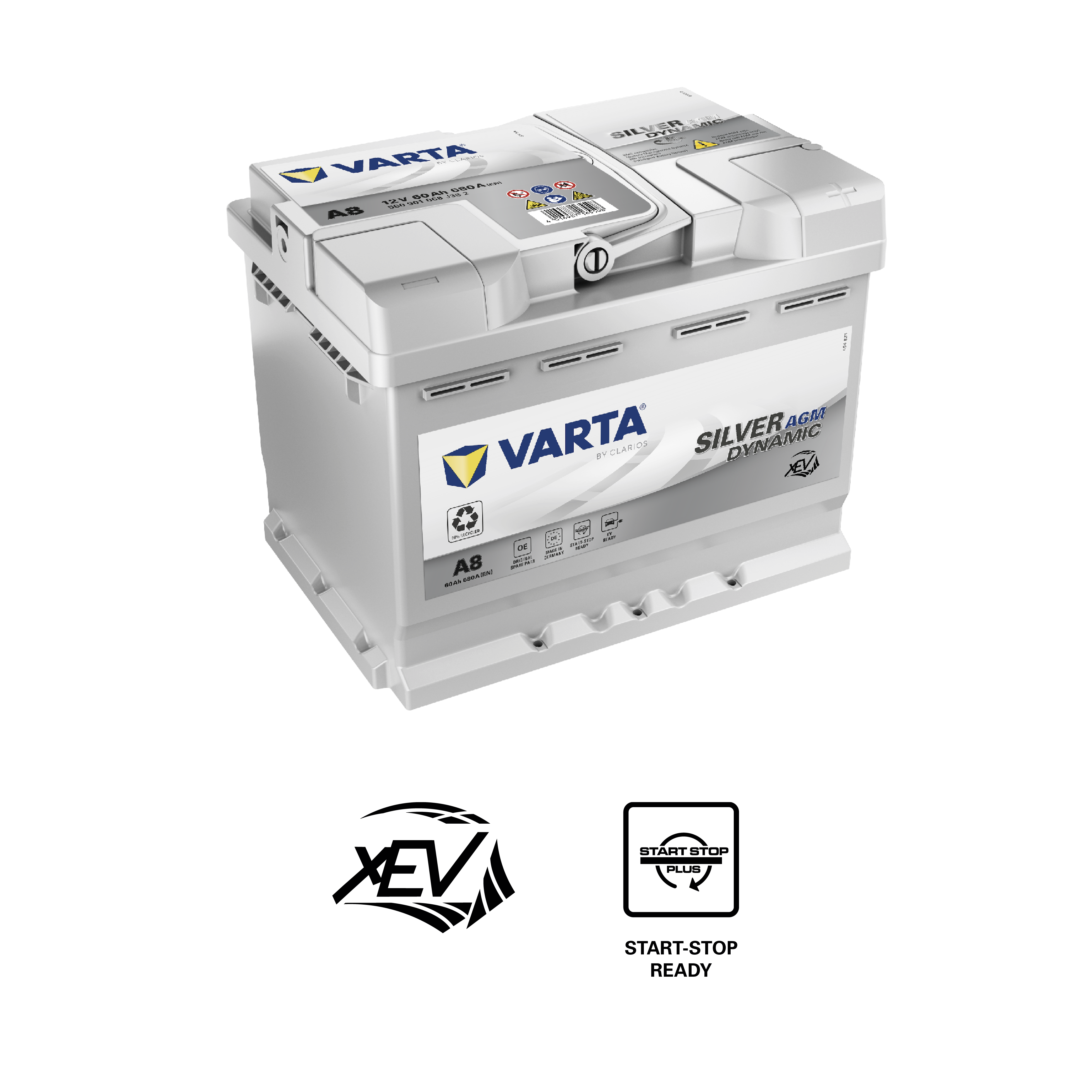 Varta Agm Start And Stop A8 (ex D52) 12V 60AH 560901068