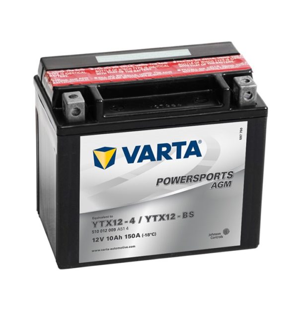 Varta Agm YTX12-BS (YTX12-4) 510012009