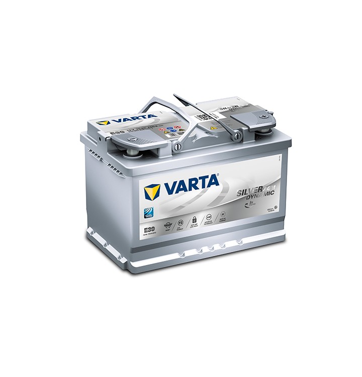 AGM BATTERIA VARTA E39 AGM START-STOP PLUS 70AH 760A POS A DX ULTIMA GENERAZIONE 