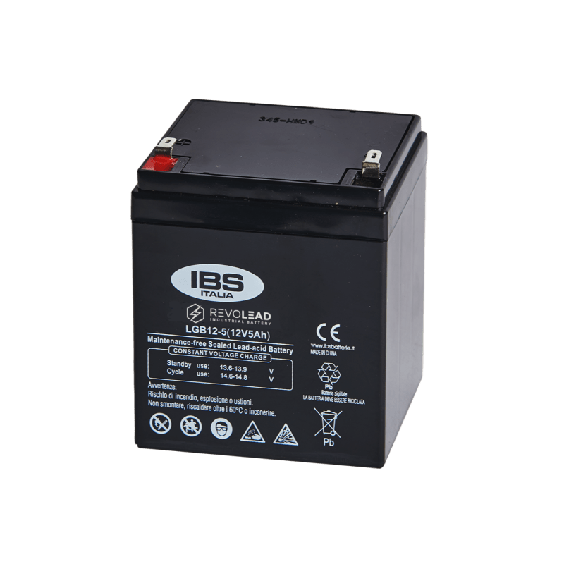 Batterie sigillate AGM Revolead LGB12-5 12V 5Ah uso tampone