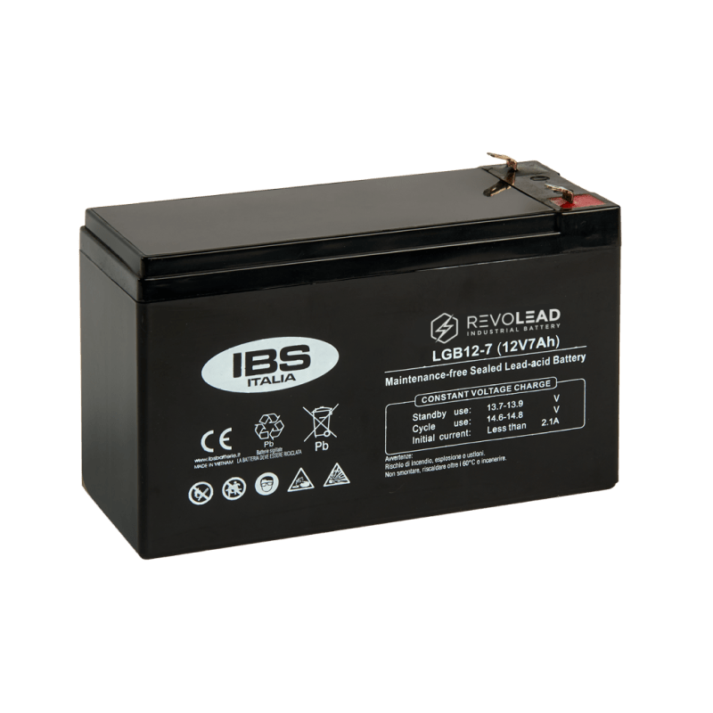 Batterie sigillate AGM Revolead LGB12-7 12V 7Ah uso tampone