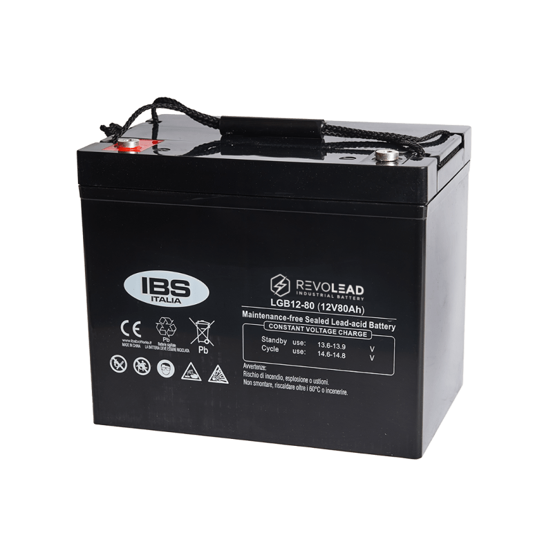 Batterie sigillate AGM Revolead LGB12-80 12V 80Ah uso tampone