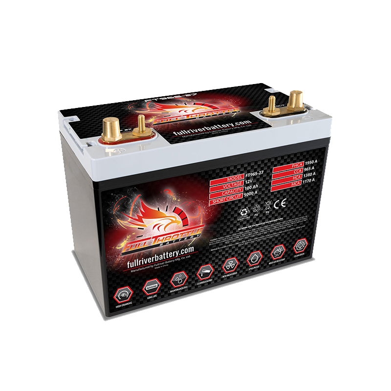 Batterie AGM ad alto spunto Full River FT965-27 12V 100AH