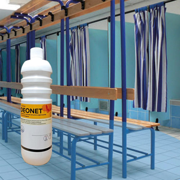 Deonet è un detergente disinfettante concentrato base cloro a presidio medico chirurgico.
