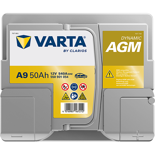 Varta Dynamic Agm Start And Stop A9 12V 50AH 550901054